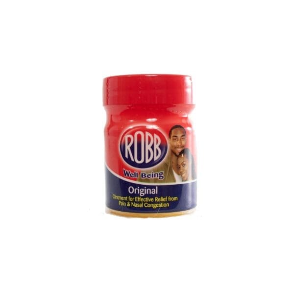 A jar of robb seasoning is shown.