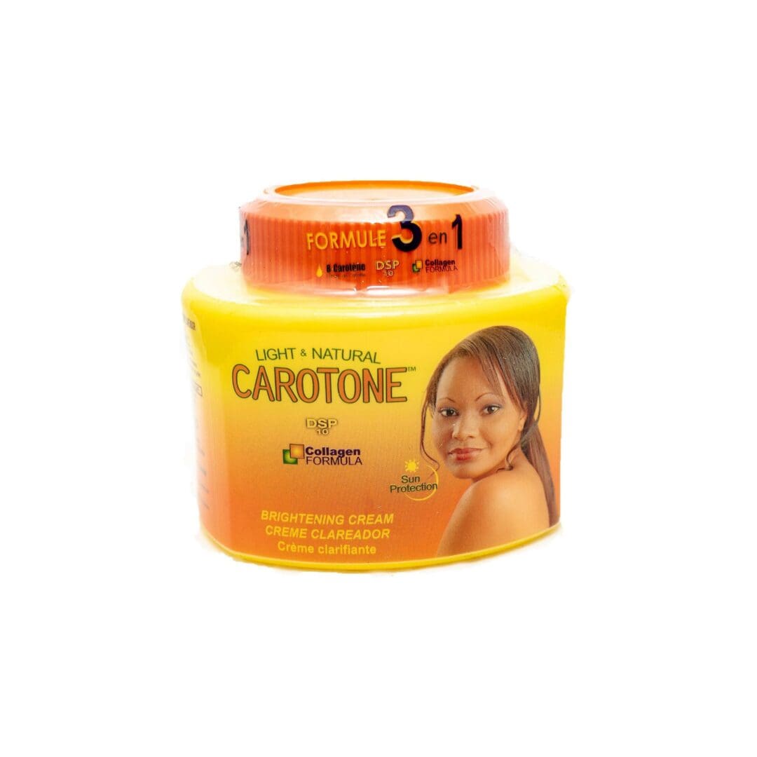 A jar of light and natural carotone