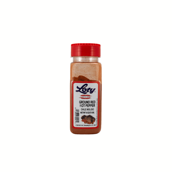 A bottle of seasoning is shown on a white background.