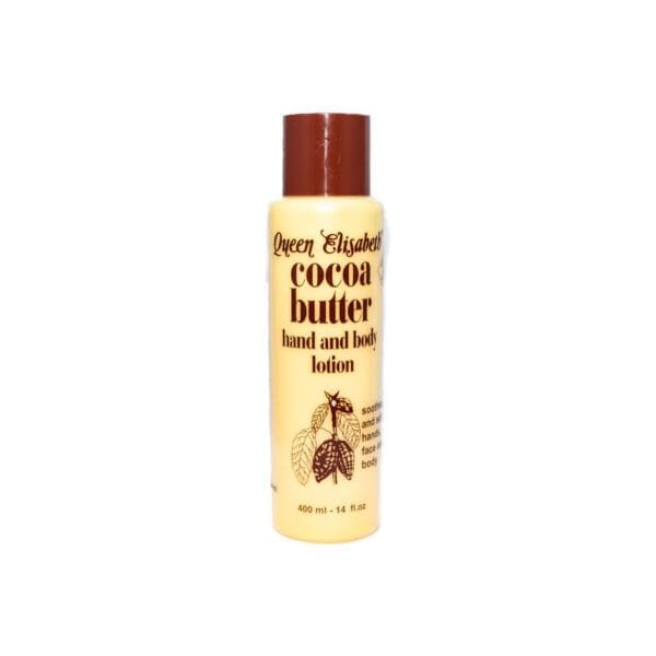 A bottle of cocoa butter lotion.