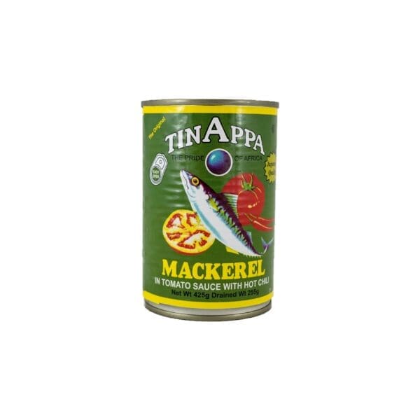 A can of mackerel fish in oil.